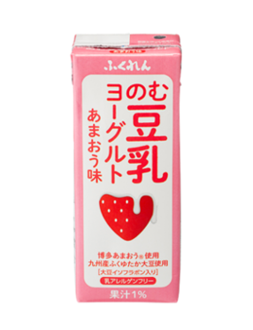 のむ豆乳ヨーグルト あまおう味 商品ラインナップ